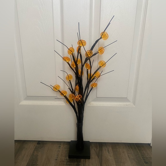 2FT Lighted Black Halloween Tree - Picture 2 of 3